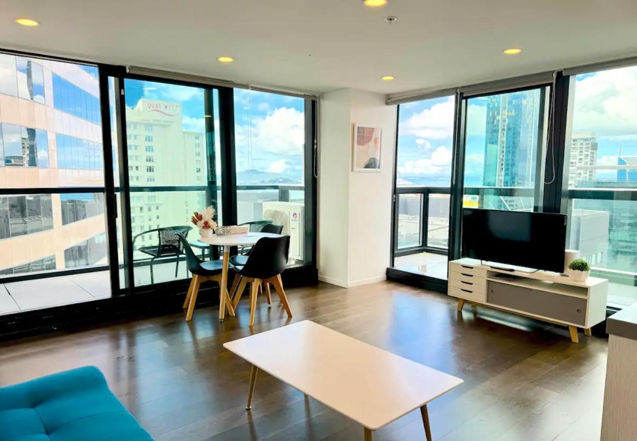 Gorgeous Seaview 2 Bedroom Apartment In Auckland Cbd Exterior foto